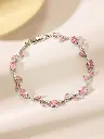 Pink silver diamond tulips bracelets ✨ (1).webp