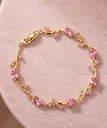 Coquette Baby Pink Tulip Bracelet.webp