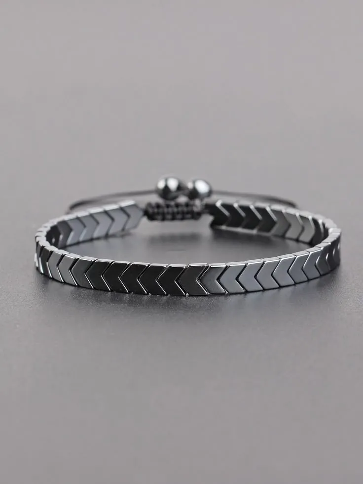1pc Adjustable Black Onyx Beaded